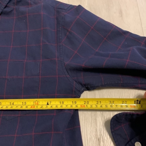 Bonobos Size M Slim Fit Navy/red Plaid windowpane - Picture 6 of 14